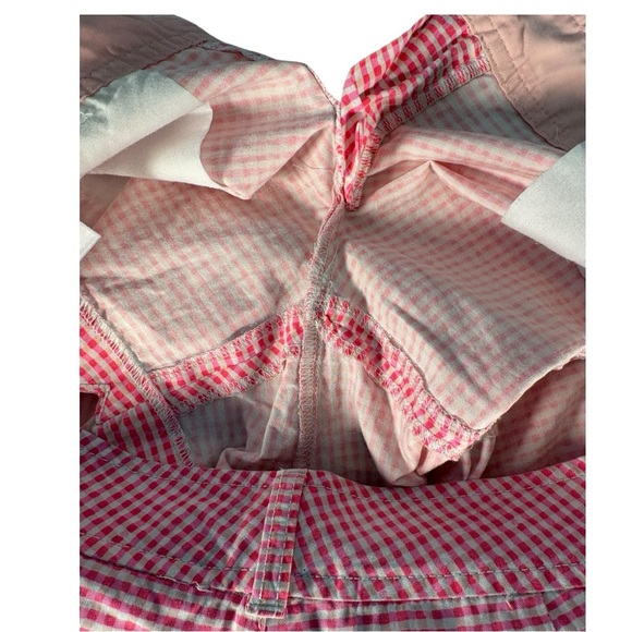 Lilly Pulitzer Buttercup Scallop Shorts Pink Gingham Women’s Size 8 Preppy - Picture 6 of 13